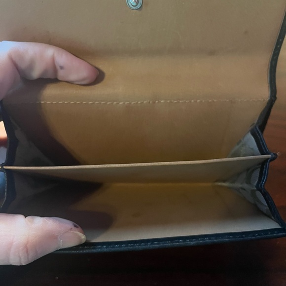 Coach Black Leather Wallet with Buckle - Picture 4 of 4